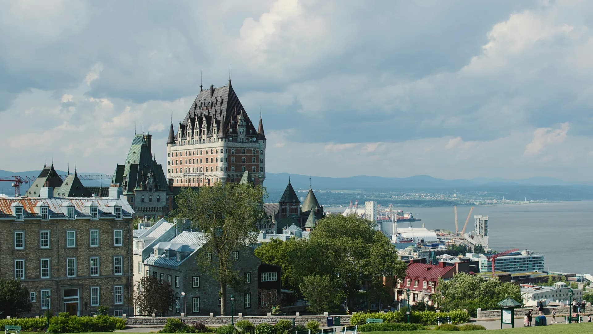 Château Frontenac overlooking Old Quebec