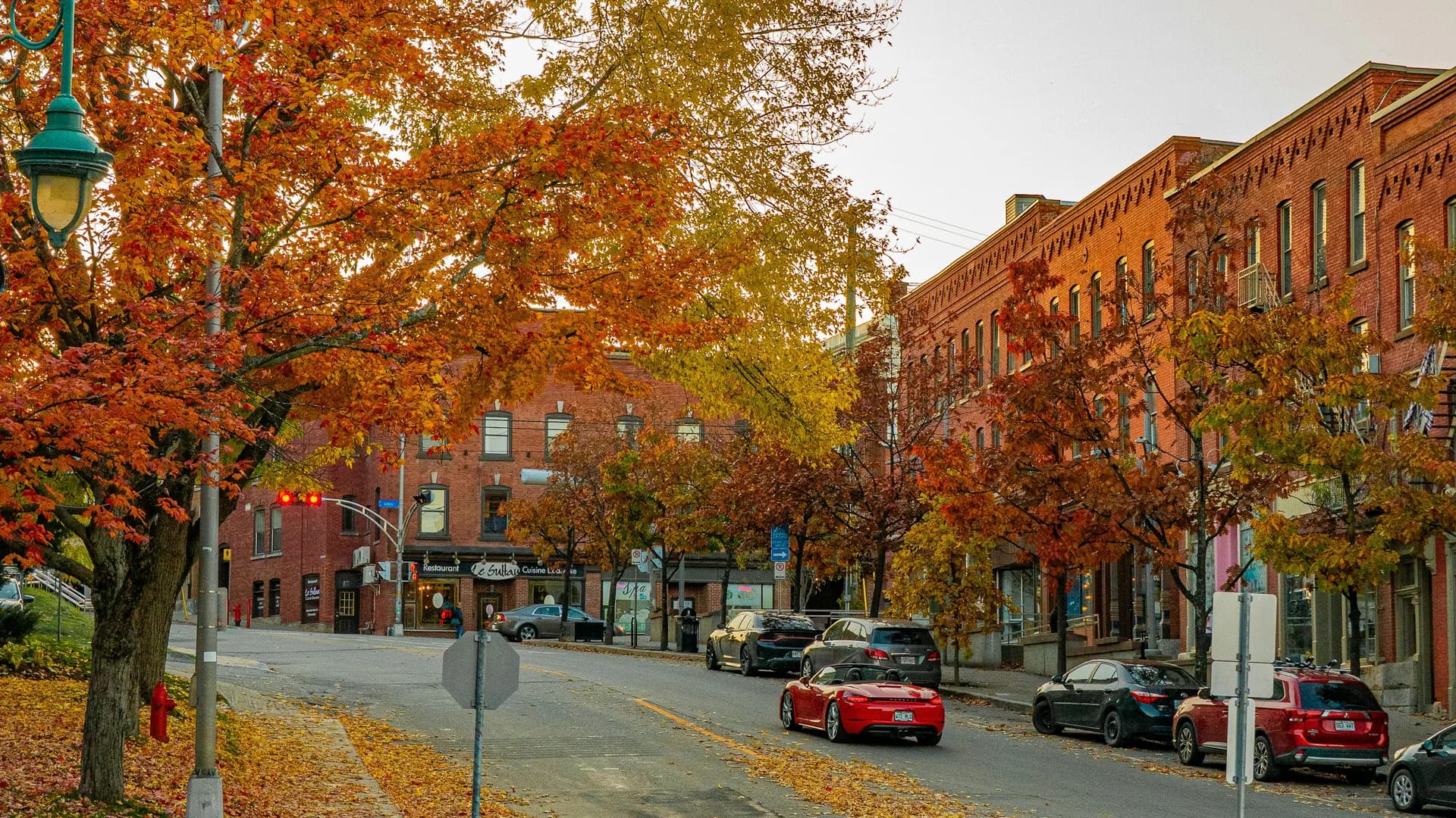 Rue de Sherbrooke en automne, Québec